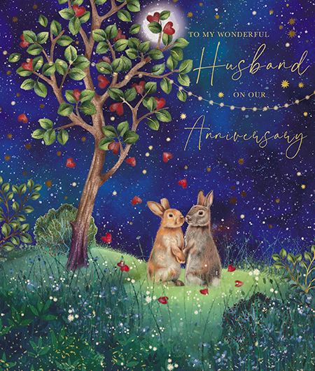 Paper House Husband On Our Anniversary Card *