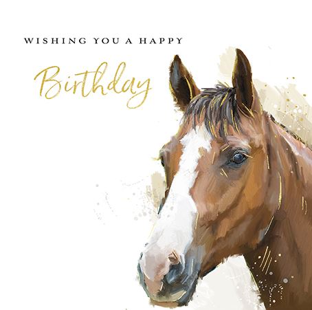 Ling Design Horse Birthday Card*