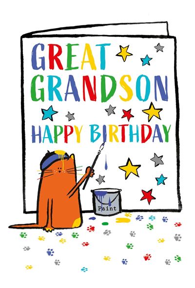 Nigel Quiney Great Grandson Birthday Card*