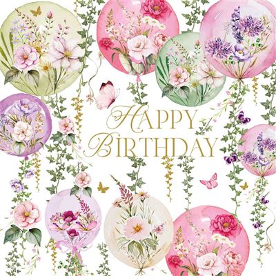 Nigel Quiney Pizazz PRETTY BALLOONS Birthday Card*