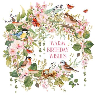 Nigel Quiney Pizazz BIRD SONG Birthday Card*