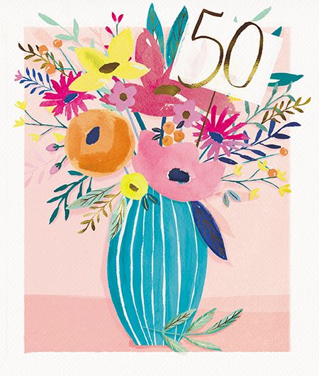 Paper House 50th Birthday Card*