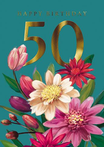 Paper House 50th Birthday Card*