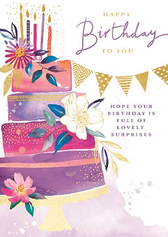 Ling Design Celebration Cake Birthday Card*