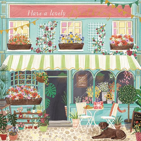 Ling Design Flower Shop Birthday Card*