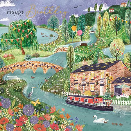 Ling Design Canal Birthday Card*