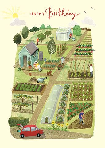 Ling Design Gardening Allotment Birthday Card*