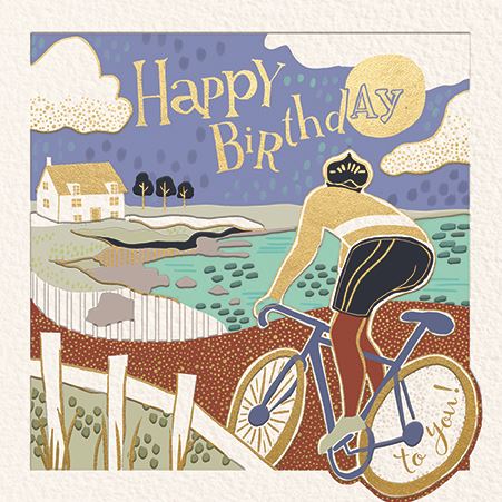 Ling Design Cycling Birthday Card*