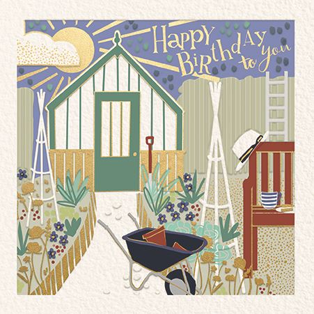 Ling Design Greenhouse Gardening Birthday Card*