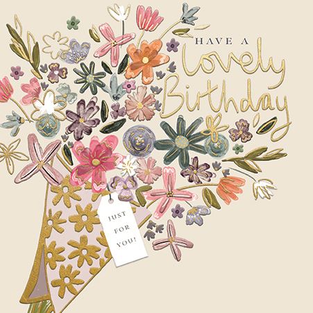 Ling Design Flower Bouquet Birthday Card*