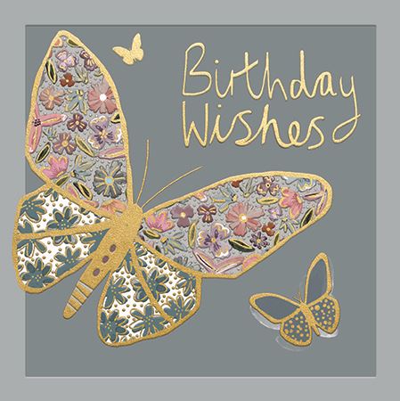 Ling Design Butterflies Birthday Card*