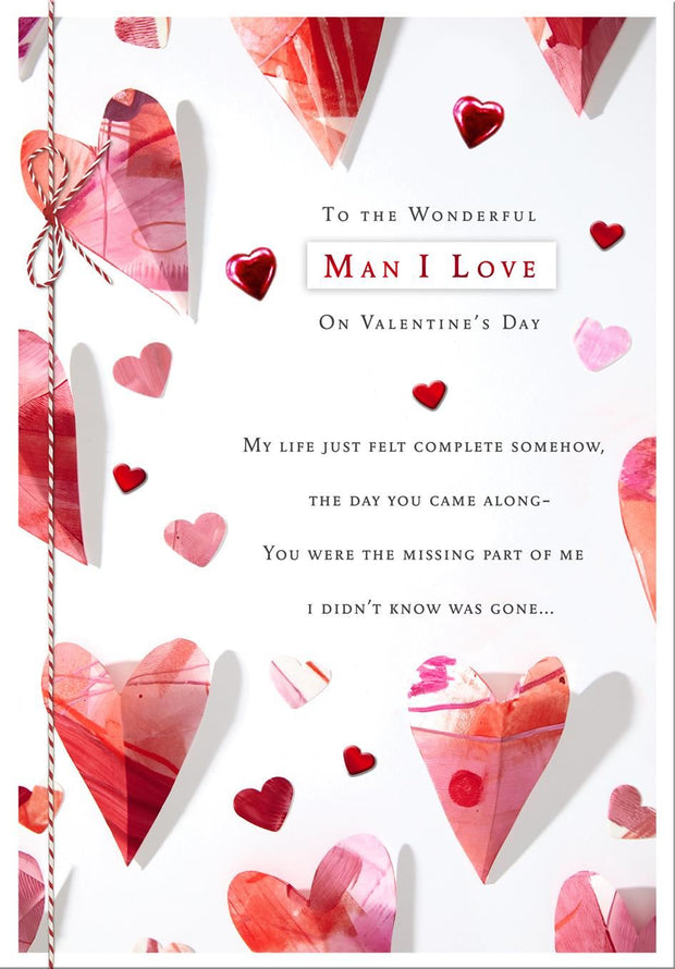 Hallmark Man in My Life Valentine's Day Card