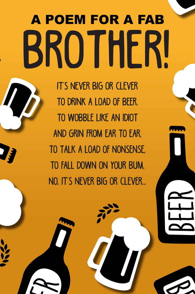 Emotional Rescue Brother Humour Birthday Card