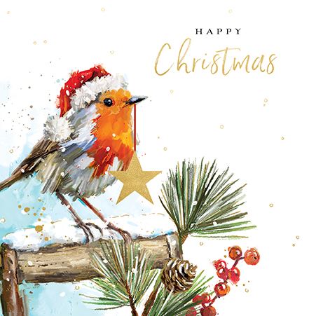 Ling Design Robin Christmas Card**