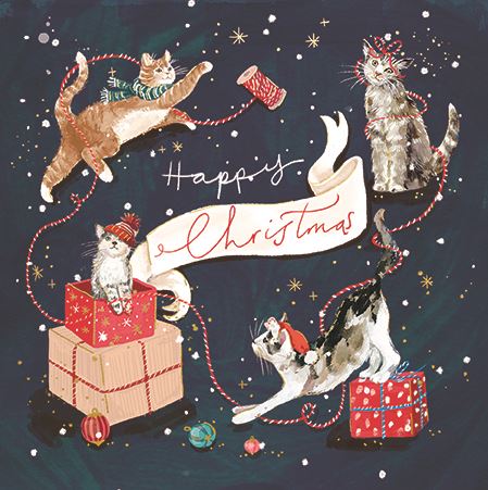 Ling Design Cats Christmas Card**