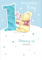Hallmark Winnie the Pooh 1st Birthday Card*