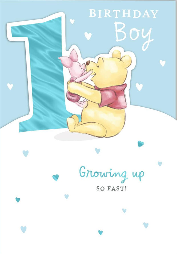 Hallmark Winnie the Pooh 1st Birthday Card*