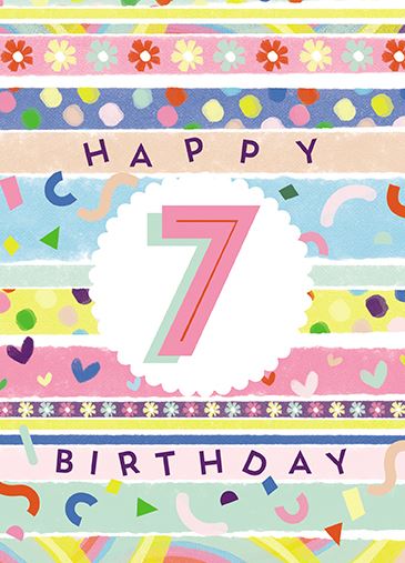 Paper House 7th Birthday Card*