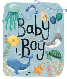 Paper House New Baby Boy Card *