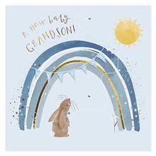 Paper House New Baby Grandson Card *