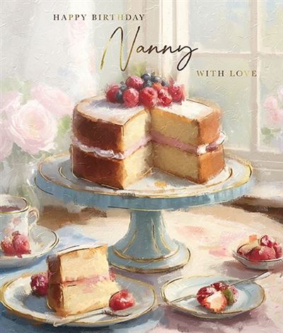 Paper House Nanny Birthday Card*