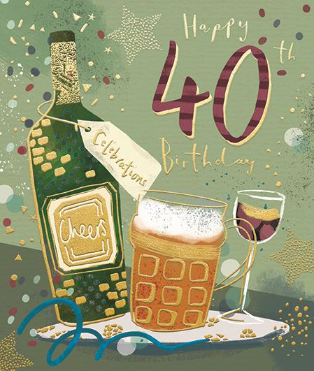 Ling Design 40th Birthday Card*