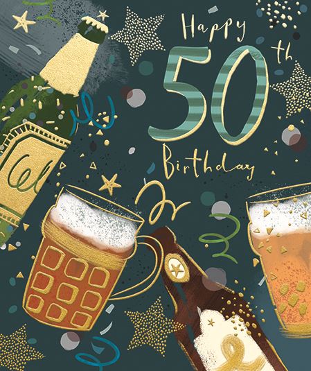 Ling Design 50th Birthday Card*