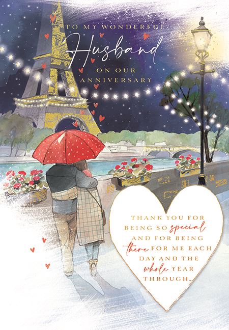 Ling Design Husband Anniversary Card*