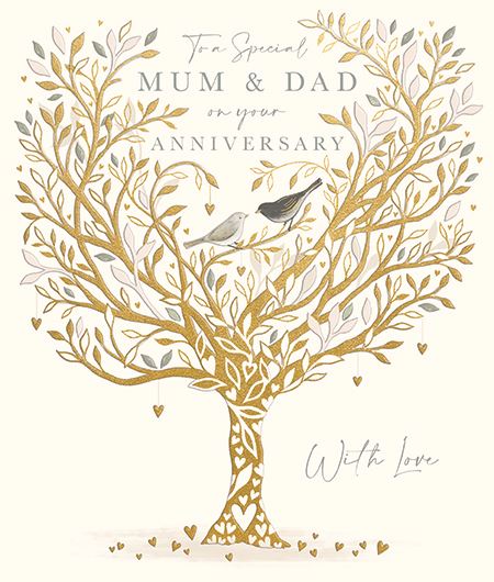 Ling Design Mum & Dad Anniversary Card*