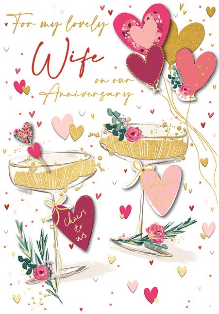 Ling Design Wife On Our Anniversary Card*