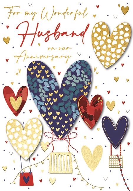 Ling Design Husband Anniversary Card*