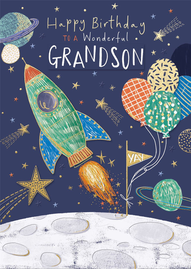Ling Designs Grandson Birthday Card*