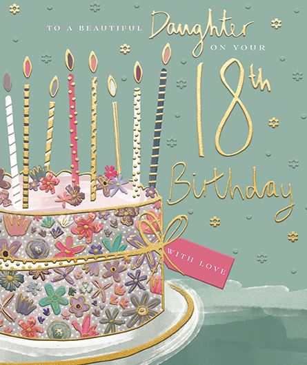 Ling Design Daughter 18th Birthday Card