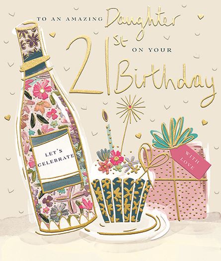 Ling Design Daughter 21st Birthday Card