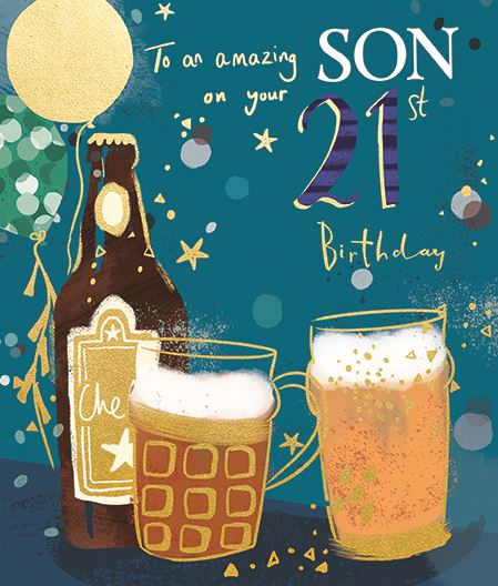 Ling Design Son 21st Birthday Card