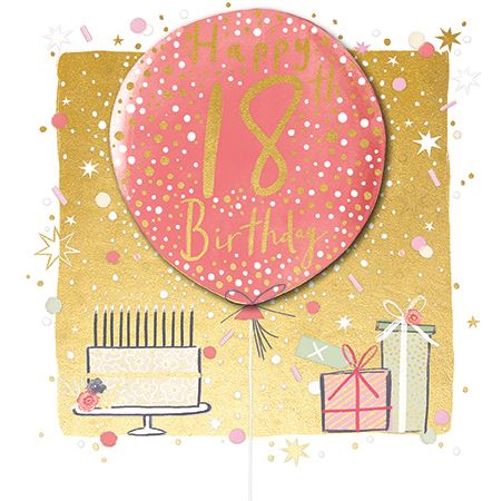 Ling Design 18th Birthday Card