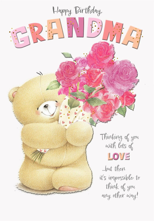 Hallmark Grandma Forever Friends Birthday Card*