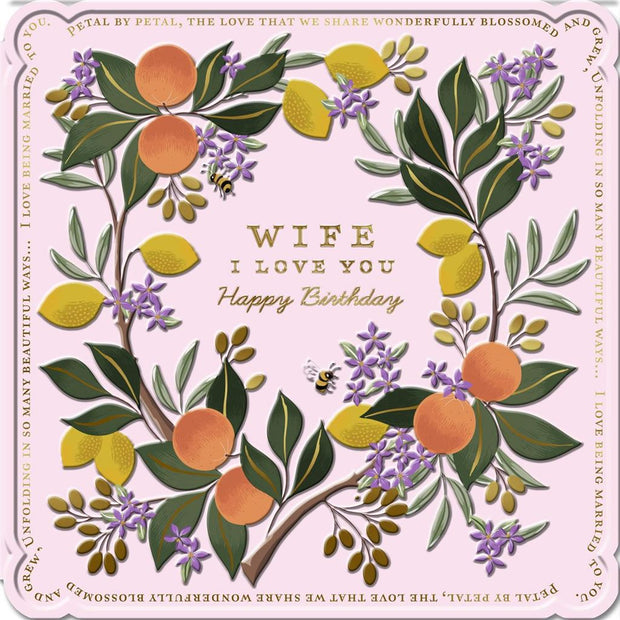 Hallmark Wife Birthday Card*