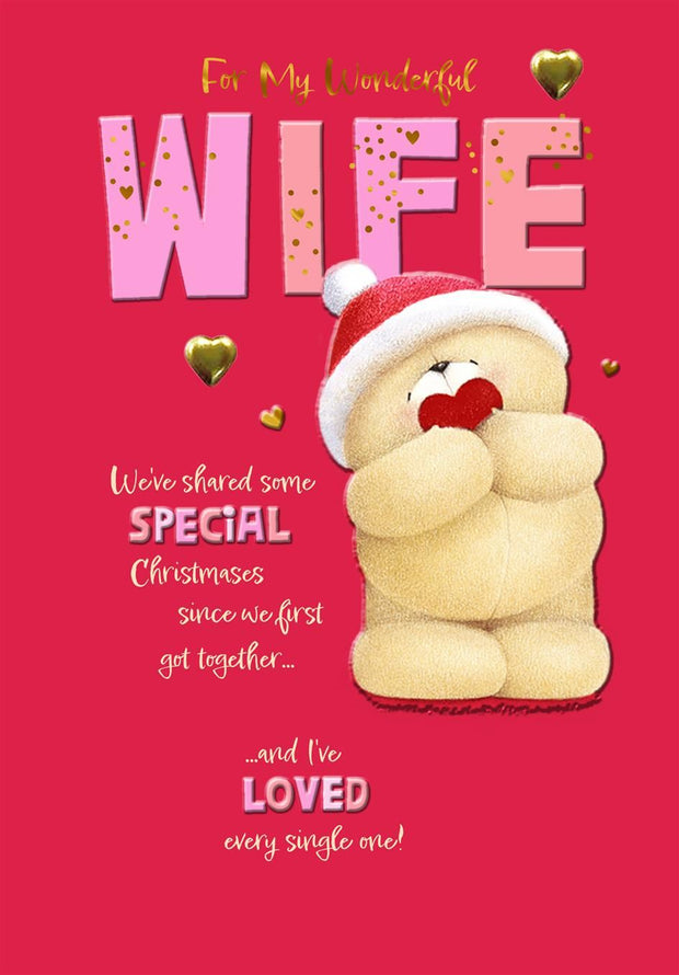 Hallmark Wife Forever Friends Christmas Card**