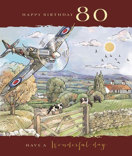 Ling Design 80th Birthday Card*
