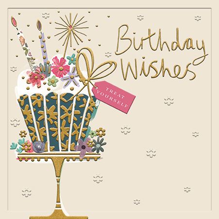 Ling Design Decorative Birthday Cupcake Birthday Card*