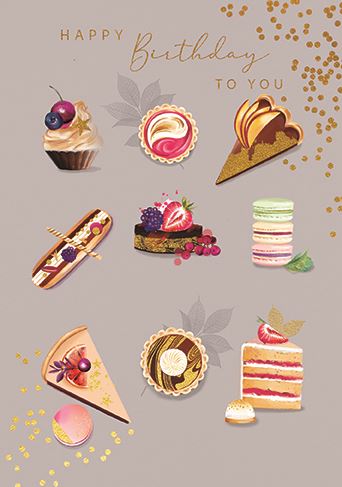 Ling Design Patisserie Collection Birthday Card*