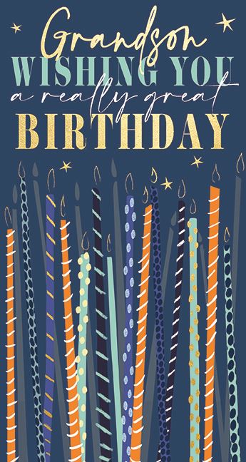 Ling Designs Grandson Birthday Card*