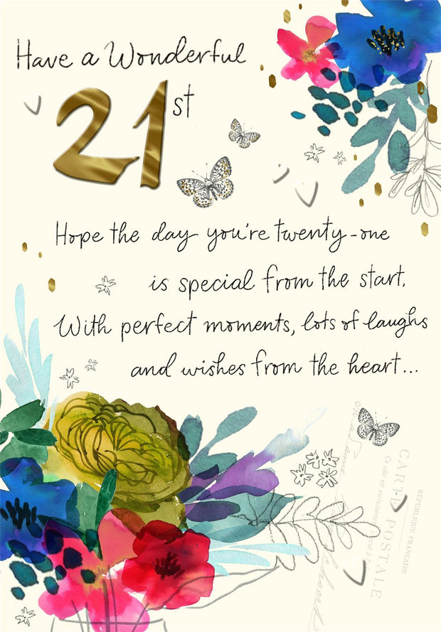 Hallmark 21st Birthday Card*