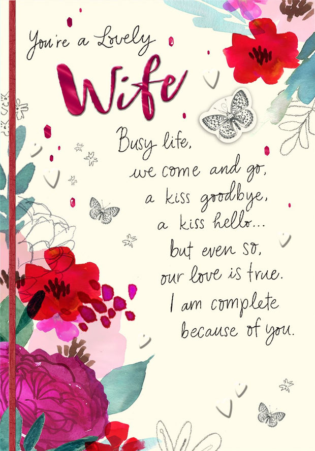 Hallmark Wife Birthday Card*