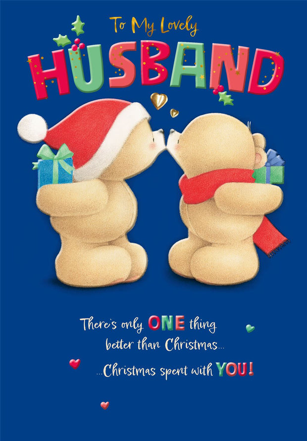 Hallmark Husband Forever Friends Christmas Card**