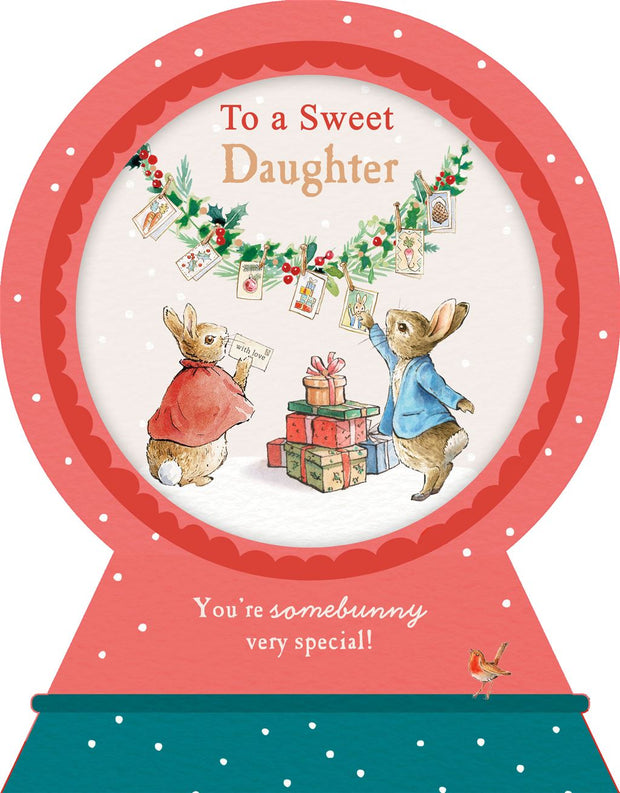 Hallmark Daughter Peter Rabbit Christmas Card**
