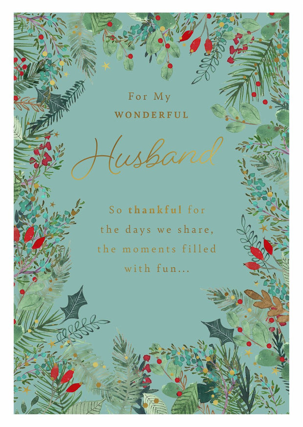 Hallmark Husband Christmas Card**