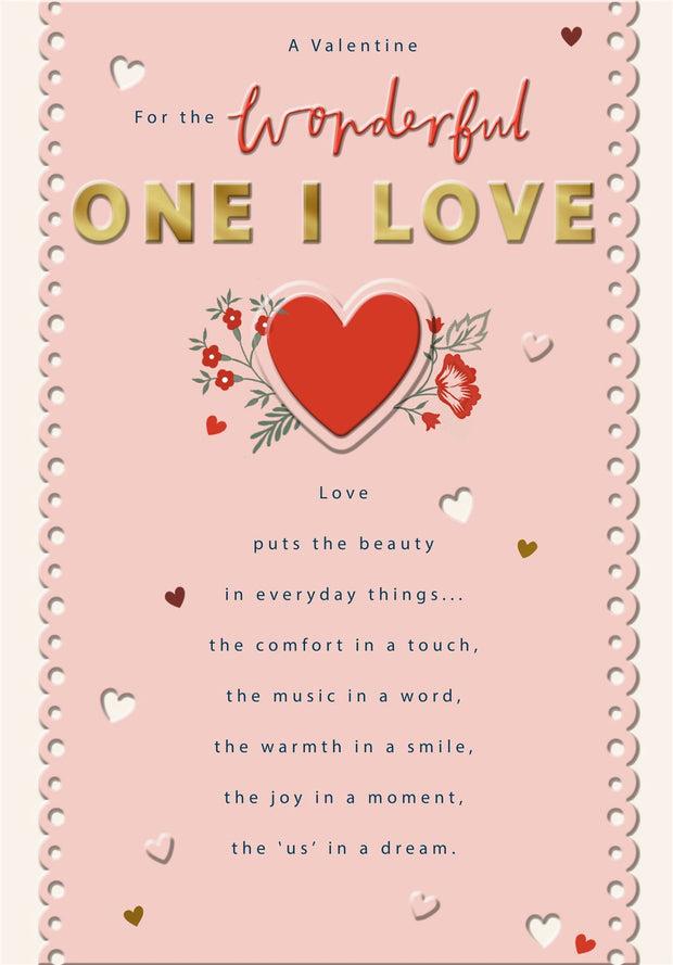 Hallmark One I Love Valentine's Day Card