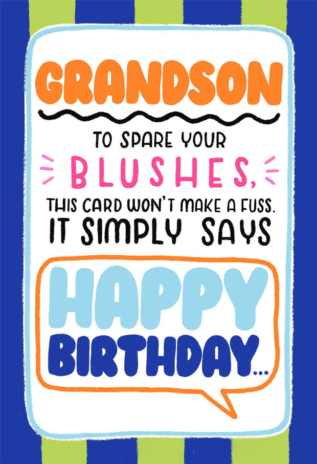 Hallmark Grandson Birthday Card*